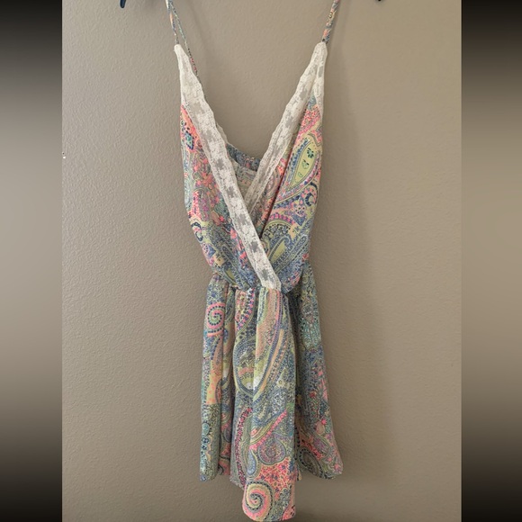 Poema Romper Paisley Print Bright Colors SIZE L - Picture 11 of 12